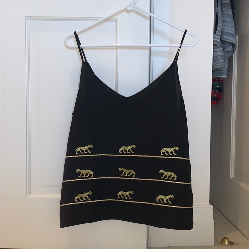 H&M Black & Gold Top